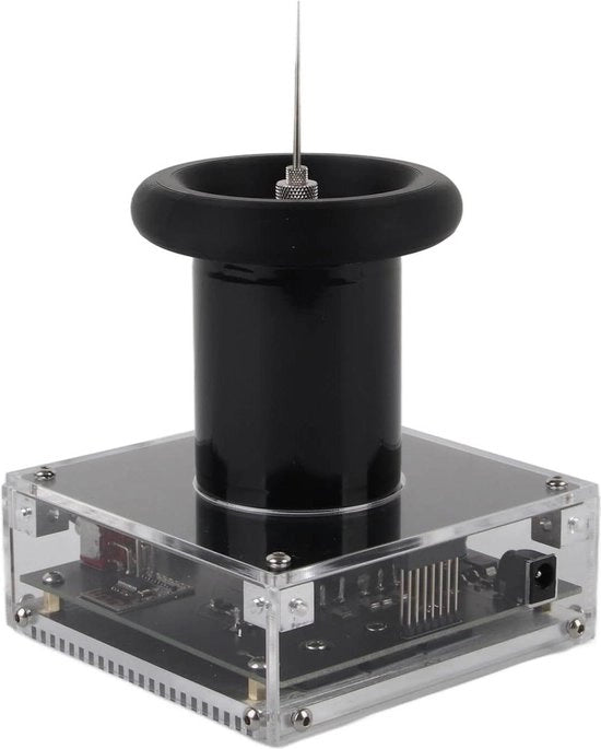 Kit di Esperienza Educativa per Luidspreker a Plasma Coil Desktop con Trasmissione Infrarossa - Base in Acrylo Modello con Generatore a Arc EU