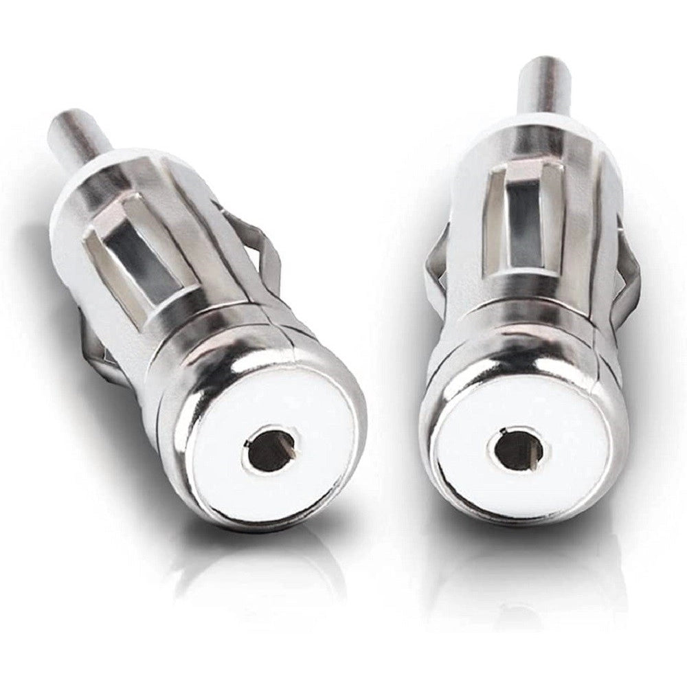 Trade Shop - 2pz Adattatore Antenna Autoradio Auto Universal Connettore Presa Iso A Spina Din -