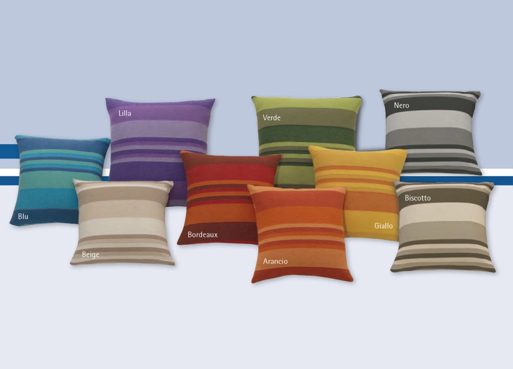 Fodera Arredo In 100% Cotone Disegno Kiara - 50x50 - Blu
