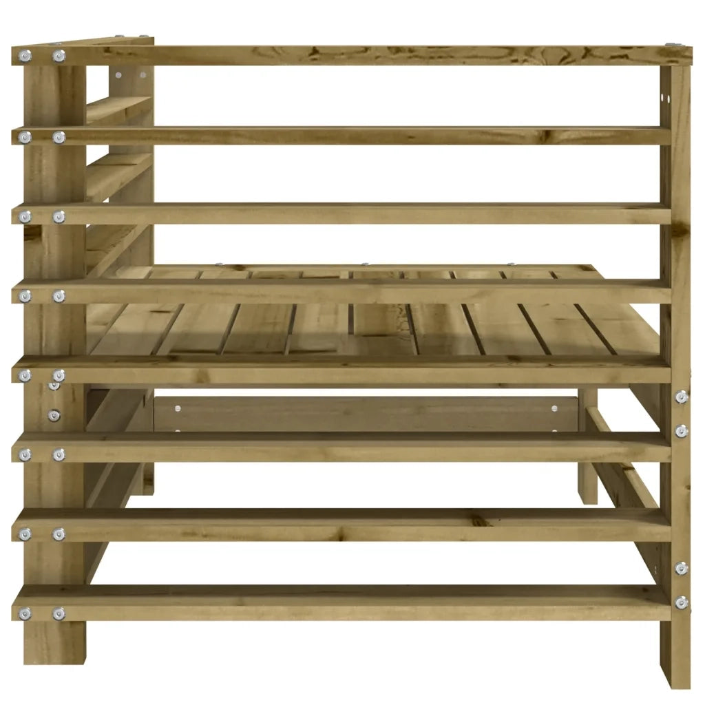 Divani Angolari da Giardino 2 pz in Legno di Pino Impregnato 825638