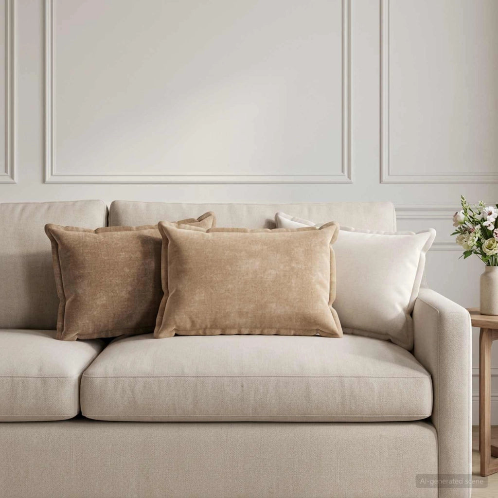 Federa 2 pz HOUTEN Marrone 40 x 60 cm Tessuto Chenille 917556