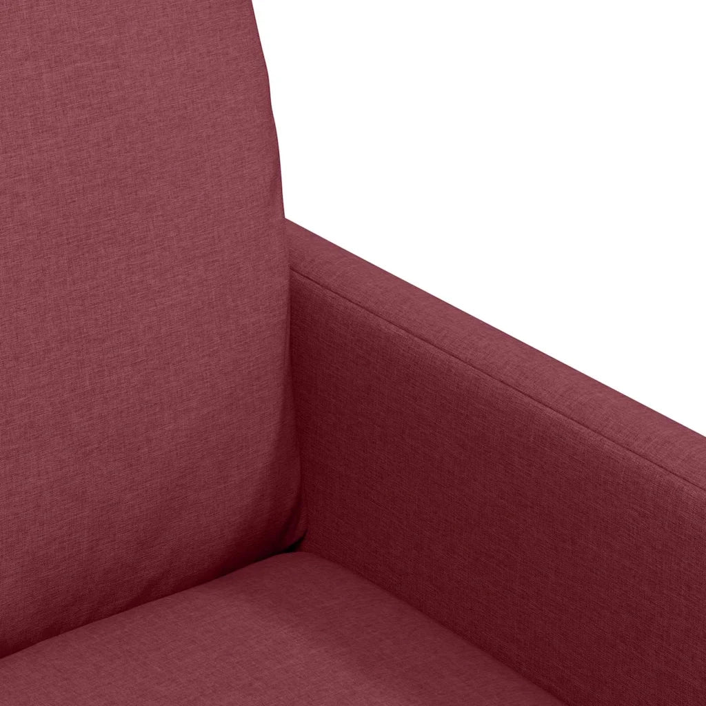 Sedie da pranzo 2 pcs Rosso vino 57 x 67 x 98 cm Tessuto