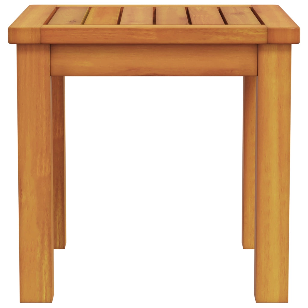 Tavolo Laterale da Giardino 35x35x34 cm Legno Massello di Acacia