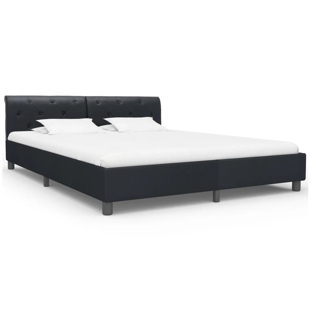 Giroletto Nero in Similpelle 160x200 cm cod mxl 59623