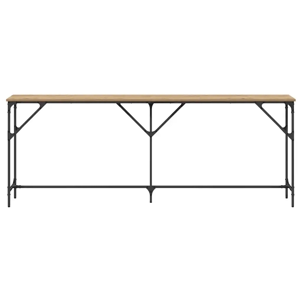 Tavolo consolle rovere artigianale 200 x 29 x 75 cm 871341