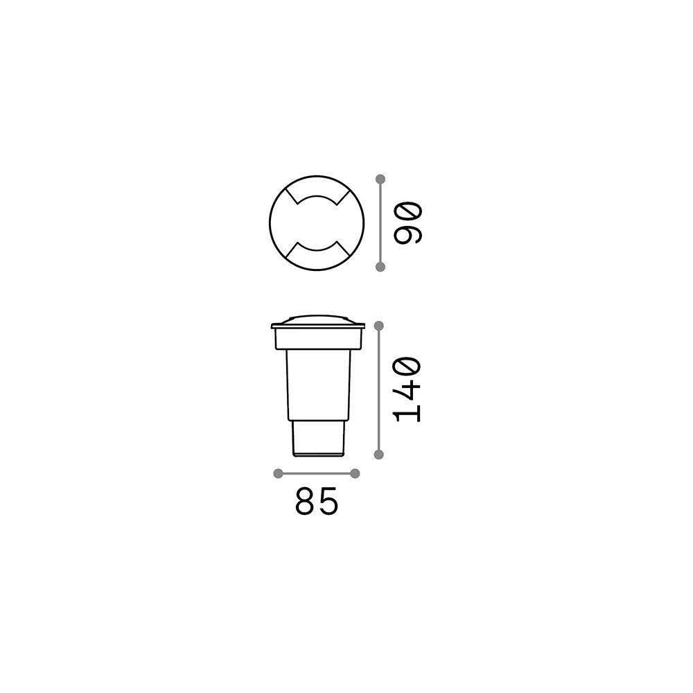 Tecnico Moderno Landing Materie Plastiche Nero 1 Luce Gu10