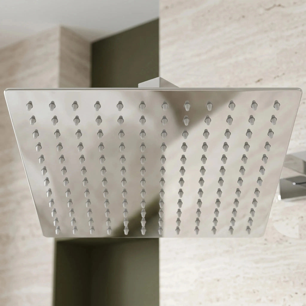 Soffione Doccia Quadrato Rea Js-p015 30cm Chrome