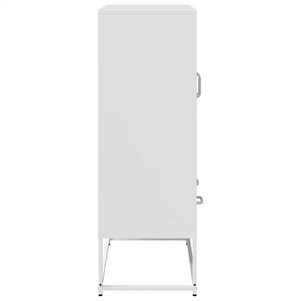 Credenza | Madia | Buffet da pranzo | Armadio da pranzo Bianca 68x39x111,5 cm Acciaio