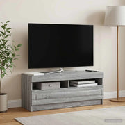 Mobile TV LED Sonoma grigio Legno ingegnerizzato 897871