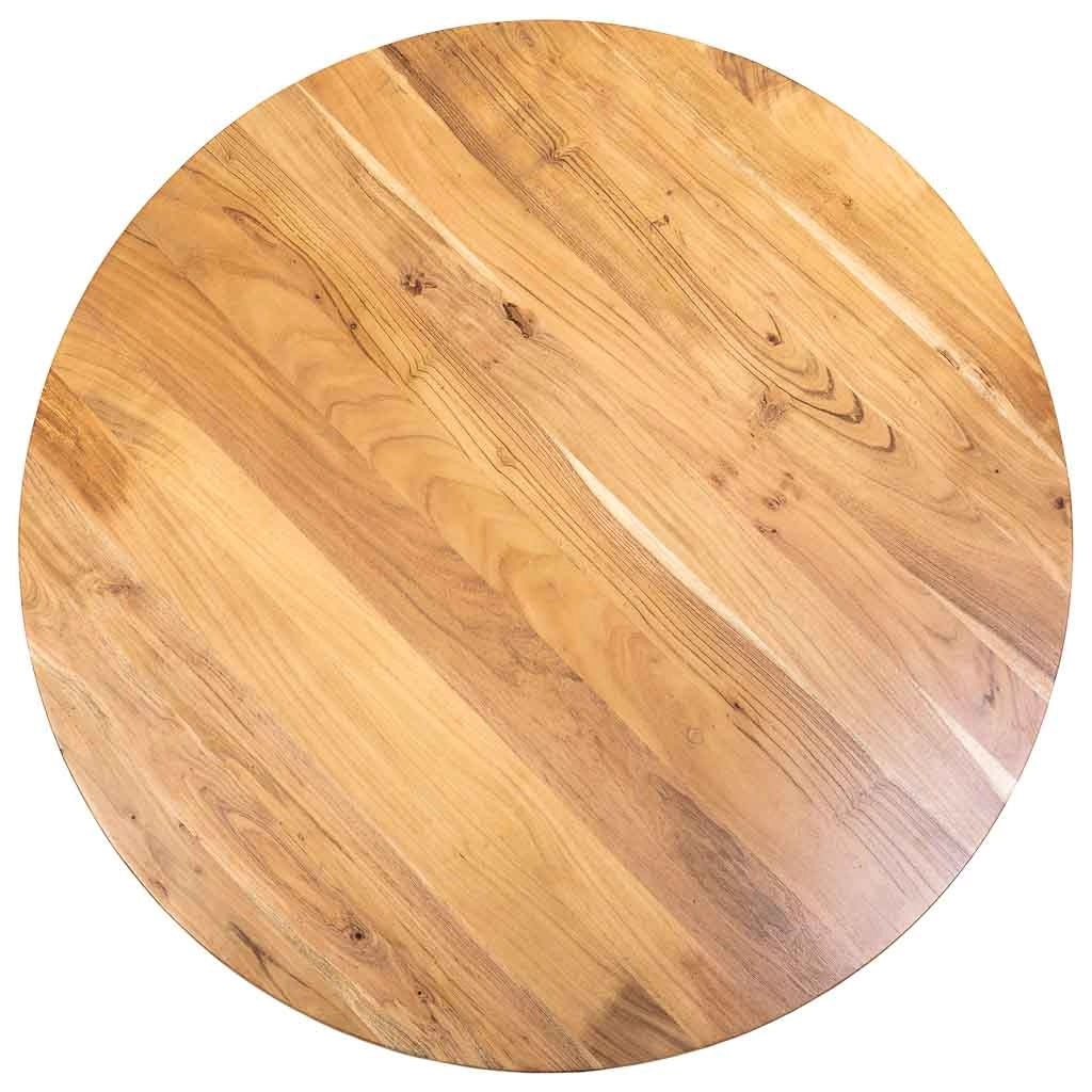 Tavolo da pranzo Swiss Edge gamba a ragno svizzera in legno D130x77