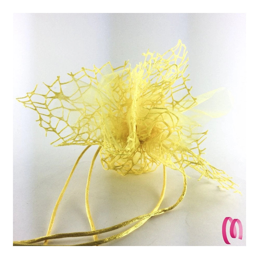Trade Shop - 20 Sacchetti Velo Veletti Organza Rete Tulle Per Confetti Matrimonio Bomboniere -