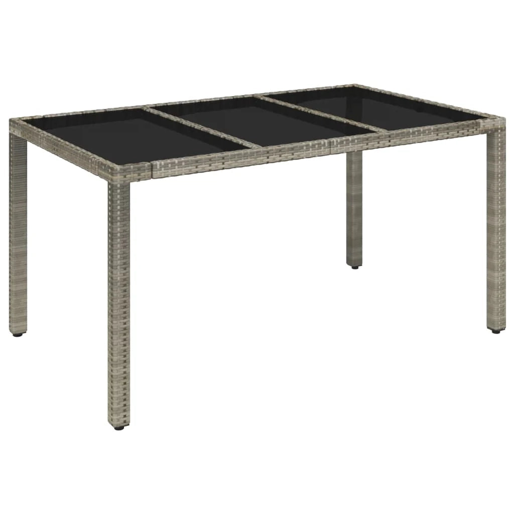 Set da pranzo da giardino per esterni da 5 pezzi con cuscini grigi 02_0013718