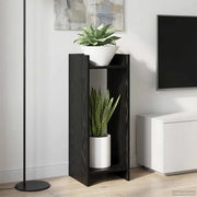 Supporto per piante 2 pcs Rovere Nero 30 x 30 x 80 cm 899581