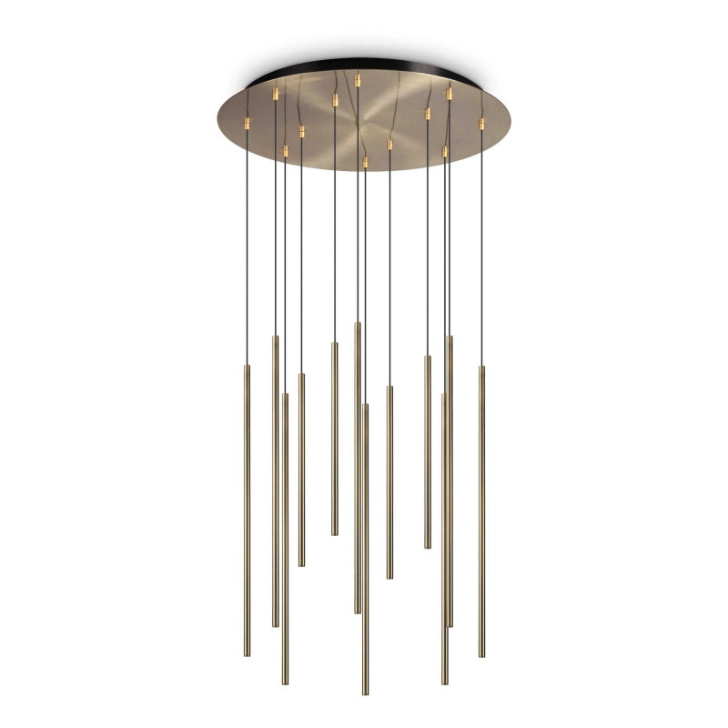 Lampada A Sospensione Filo Sp12 Ottone Ideal-Lux