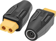 Adattatore da XT60 a DC7909 per RC Auto, Droni FPV e Batterie LiPo - 2 pezzi senza cavo, adatto per alimentatori laptop e altro