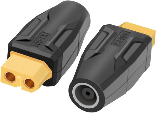 Adattatore da XT60 a DC7909 per RC Auto, Droni FPV e Batterie LiPo - 2 pezzi senza cavo, adatto per alimentatori laptop e altro