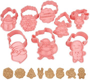 Set di 8 forme per biscotti natalizi, forme per biscotti in fondant, forme per biscotti natalizi, forme per biscotti con stampo, forme per biscotti per bambini, forme per biscotti in plastica riutilizzabili