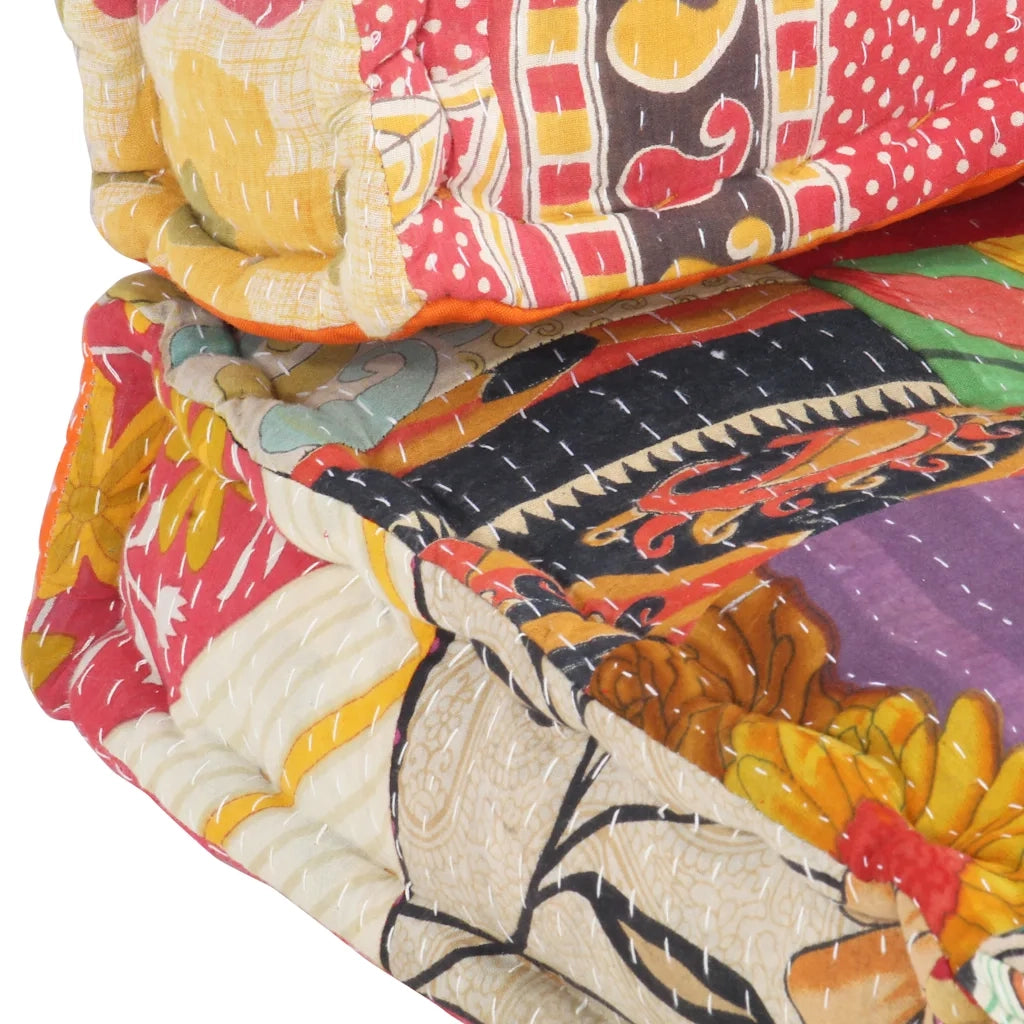 Cuscino per sedie | Cuscino per Divani Pallet Multicolore in Tessuto Patchwork