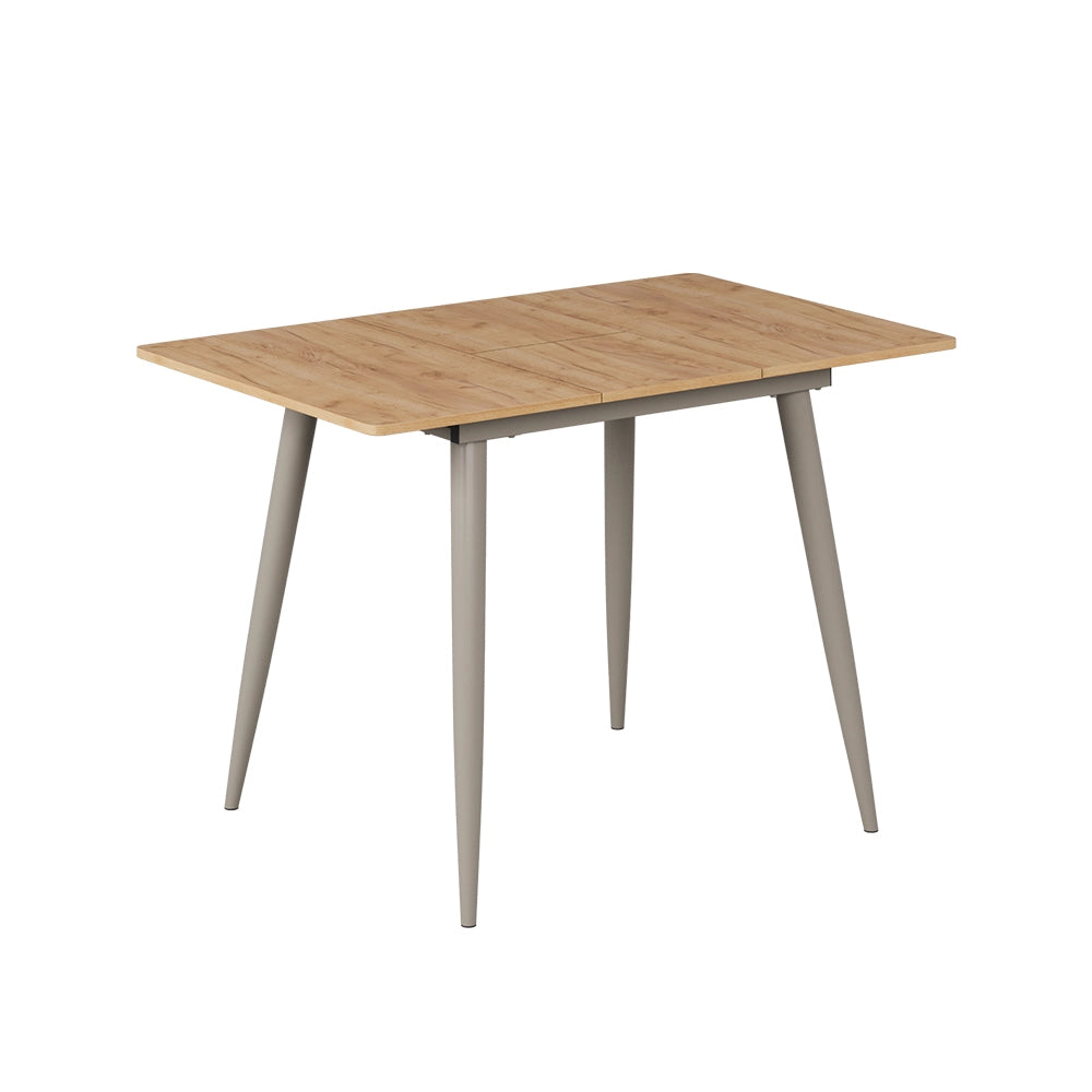 Vicco tavolo da pranzo allungabile Rovere Goldkraft/Grigio 80 x 70 cm Estensibile