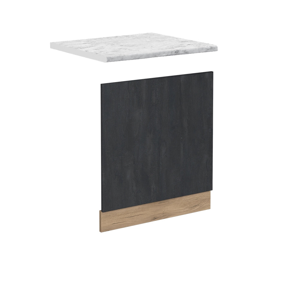 Pannello frontale R-Line Calce nera/Rovere dorato 60 cm PL Marmo Vicco