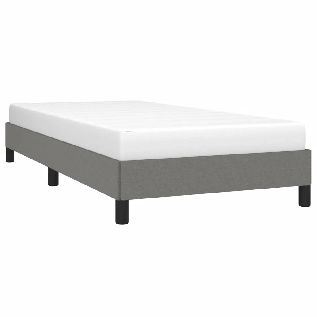 Giroletto senza Materasso Grigio Scuro 90x200 cm Tessuto 346689
