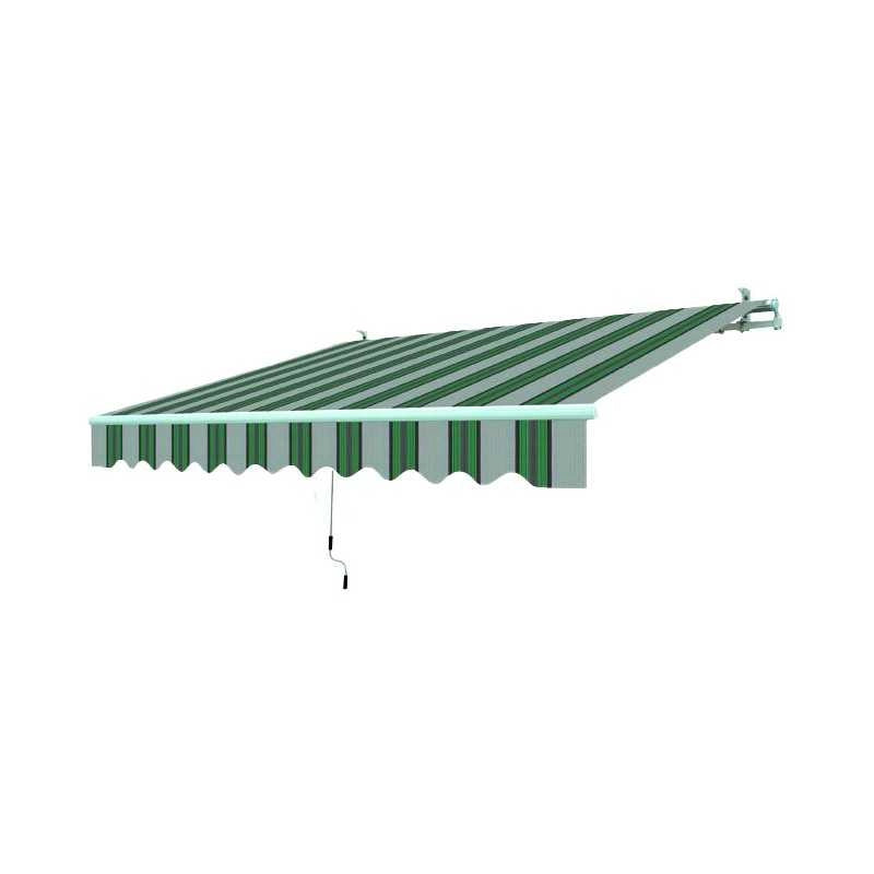 Tenda da Sole Avvolgibile Blinky 395X250 Bianco/Verde
