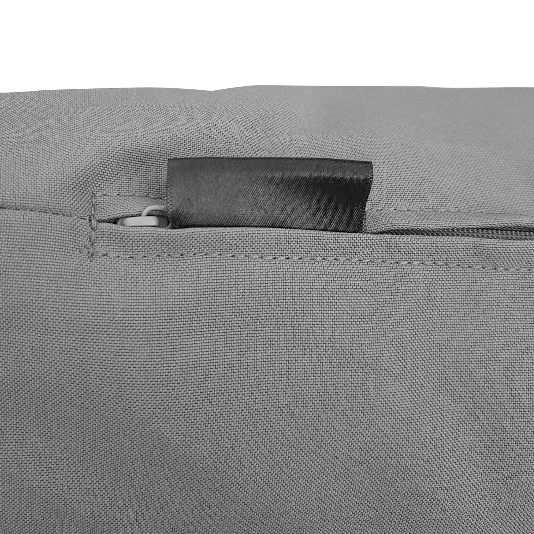 Set di copricuscini per salotto da giardino, grigio