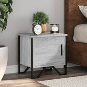 vidaXL Comodini 2pz Grigio Sonoma 40x30x40 cm in Truciolato