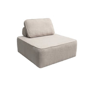 Modulo per divano modulare in tessuto bouclé, 1 posto, beige