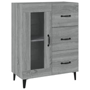 Credenza | Madia | Buffet da pranzo | Armadio da pranzo Grigio Sonoma 69,5x34x90 cm in Legno Multistrato