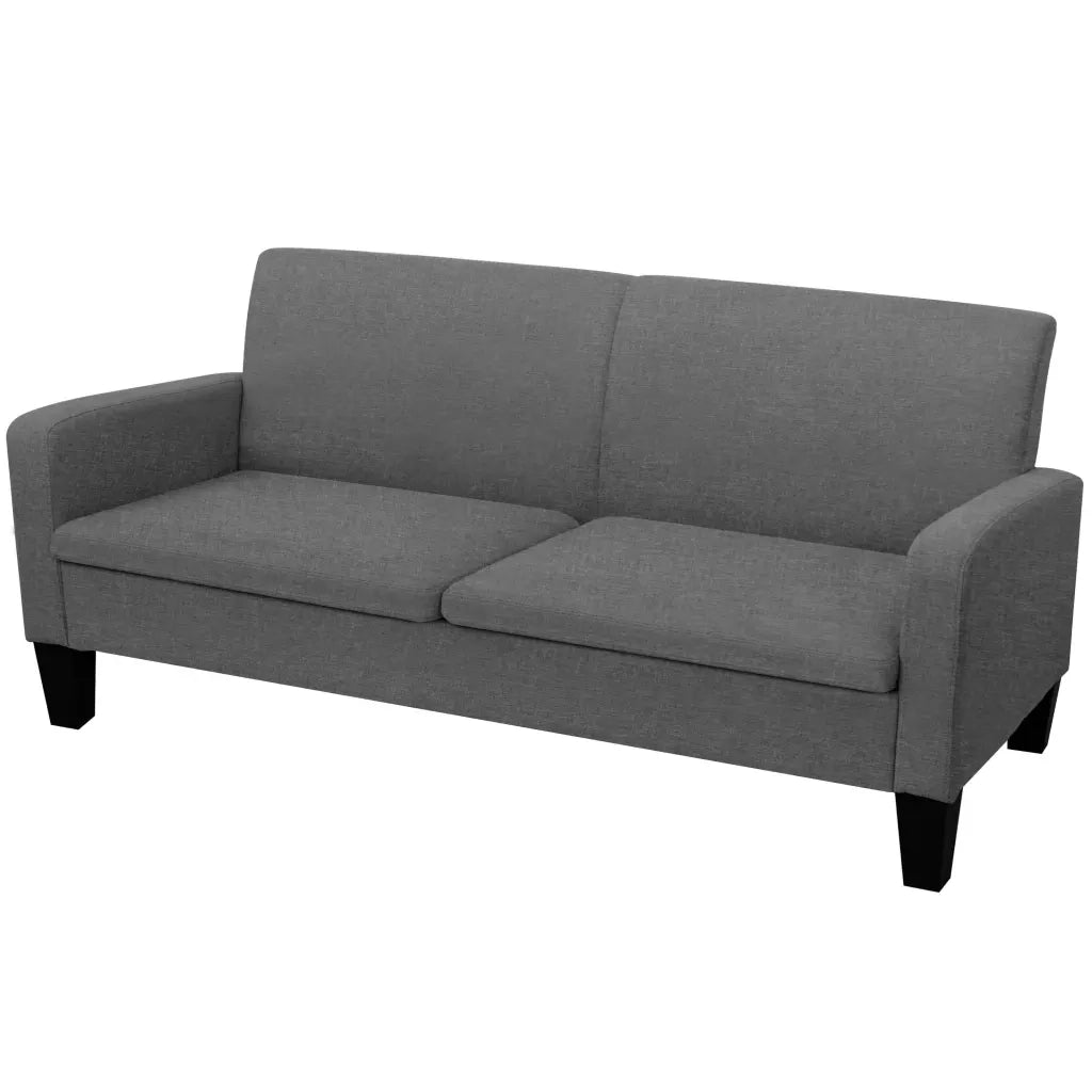 Set di Divani in Tessuto 2 pz Grigio Scuro 278213