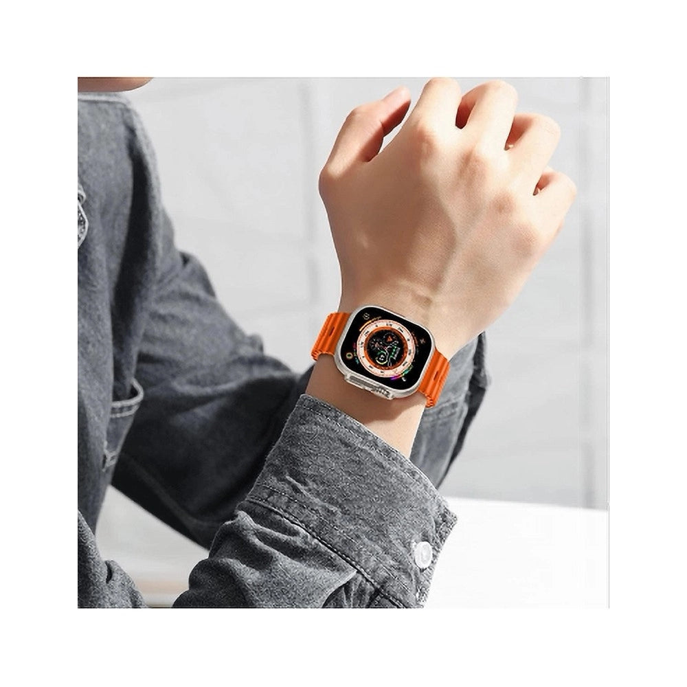 Trade Shop - Smartwatch S9 Ultra 49 Mm Cinturino In Silicone Orologio Digitale Contapassi -