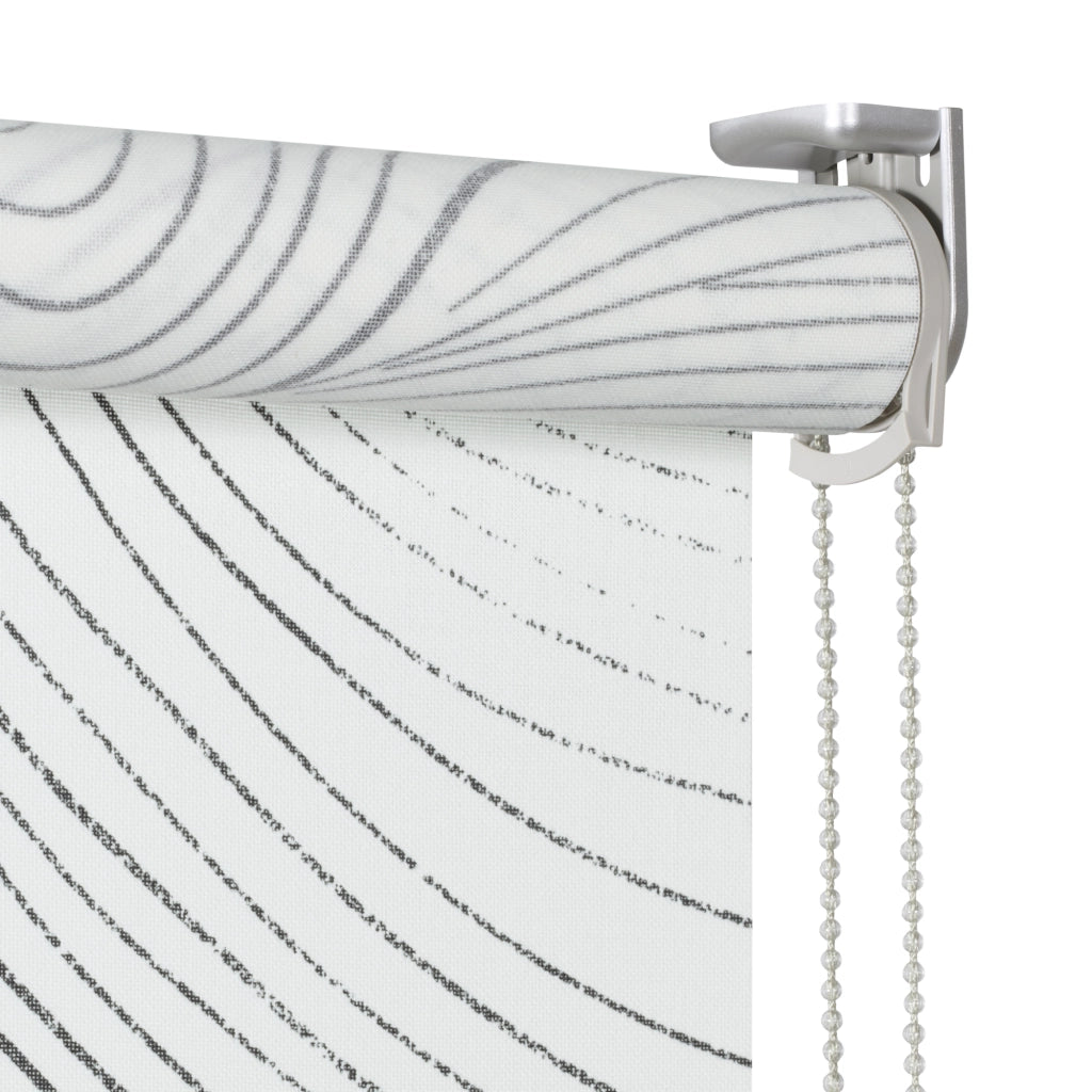 VIEWTEX Tenda a rullo Traslucida Waves Bianco 120 X 250cm - Made in Europe - 5 anni di garanzia