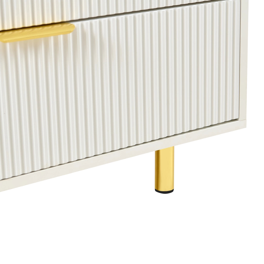 KOMMODE 3 cassetti 72x80x40 cm MDF Bianco