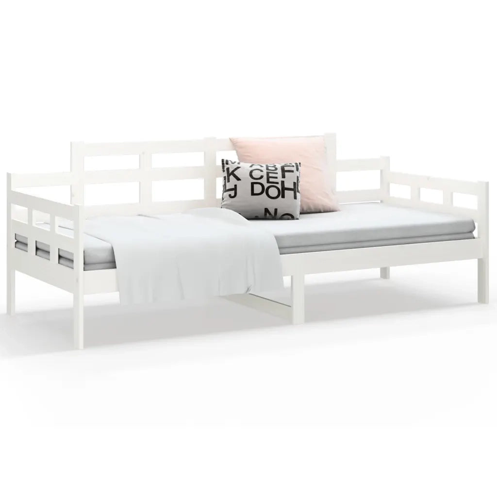 Dormeuse Bianca in Legno Massello di Pino 90x200 cm 820328