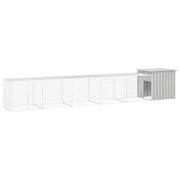 Gabbia per polli 600 x 91 x 100 cm acciaio zincato grigio 02_0041660