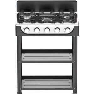 CUCINA 5 FUOCHI 2 MENSOLE 65X49XH.92 CM NERO