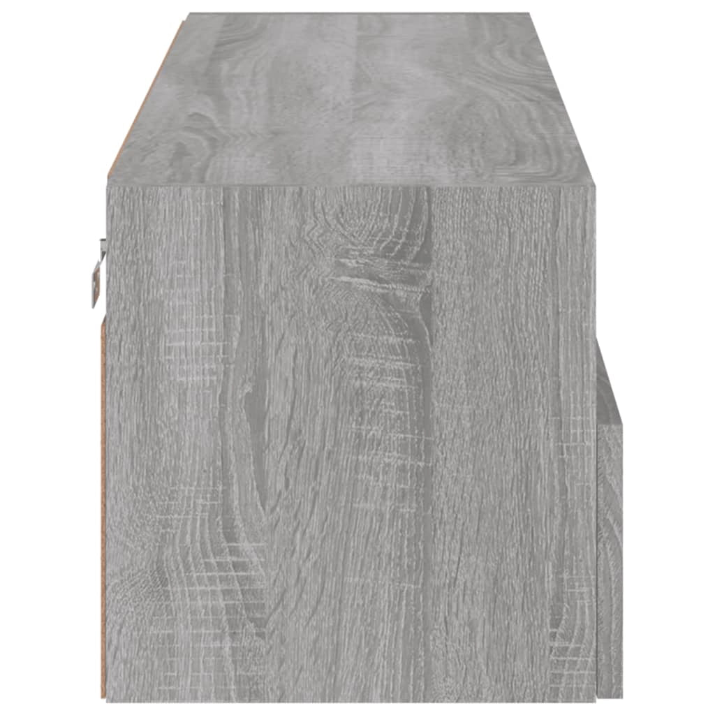 Mobile TV multimediale mensola TV mobile TV credenza TV sala da pranzo soggiorno camera da letto da parete legno Sonoma 100 x 30 x 30 cm grigio 02_0028172