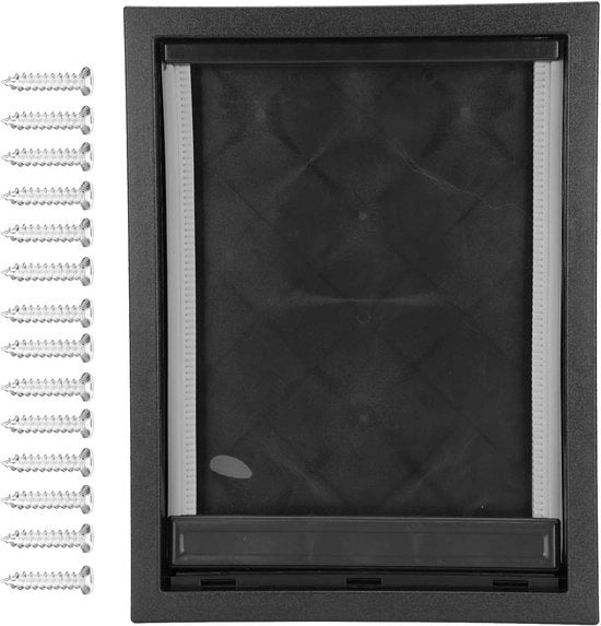 Porta cani - Installazione rimovibile - Grande formato - Magnete integrati - Materiale plastico - Adatto per interni ed esterni (nero)