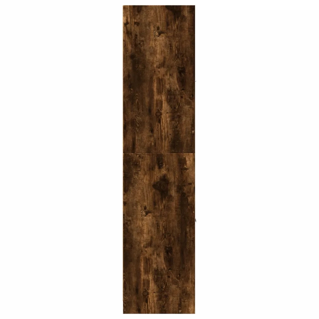Armadietto da Farmacia Rovere Fumo 40x41x174,5 cm in Truciolato
