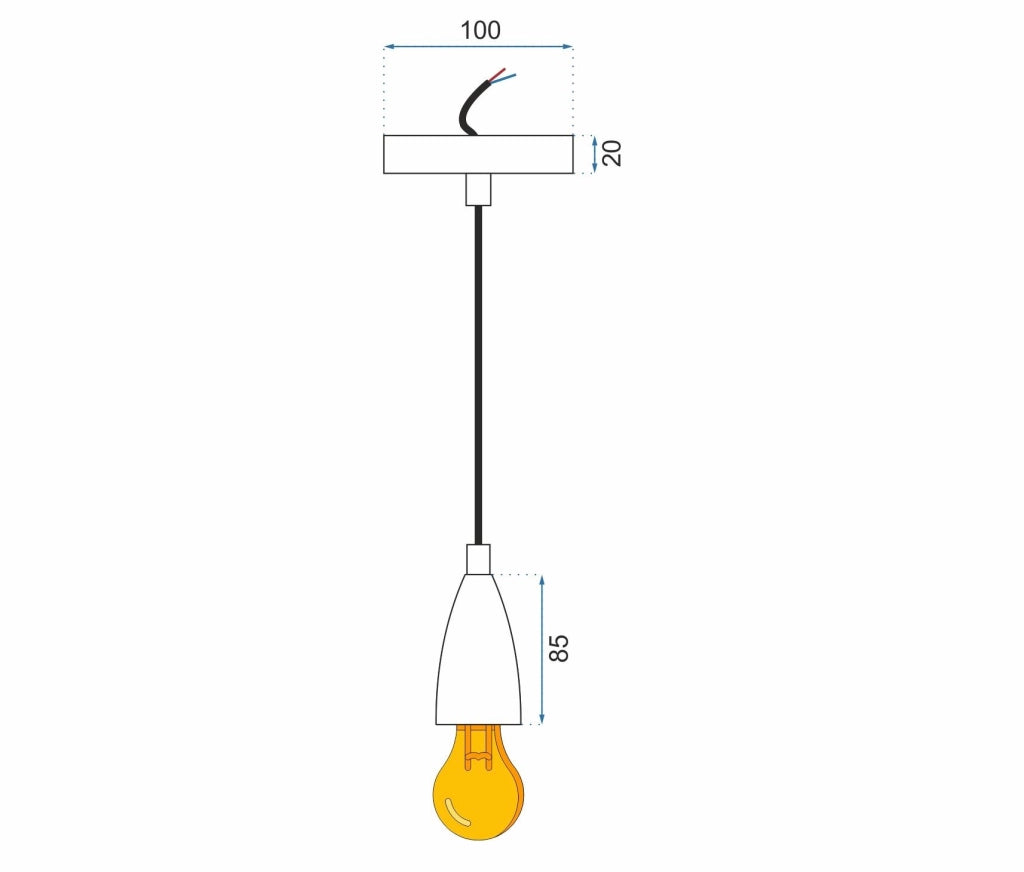 Lampada Da Soffitto Pensile Montatura Chrome APP358-1CP