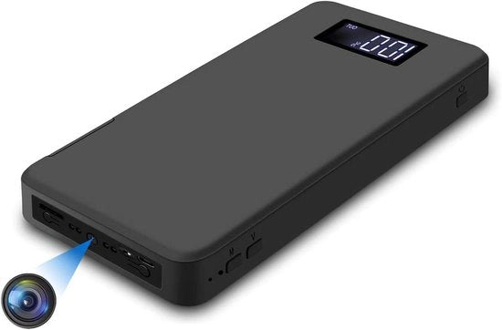 Camera di sicurezza portatile con risoluzione 1080p, batteria 10.000mAh con visione notturna, sensore di movimento, registrazione continua per 50 ore, inclusa memoria di 32 GB.