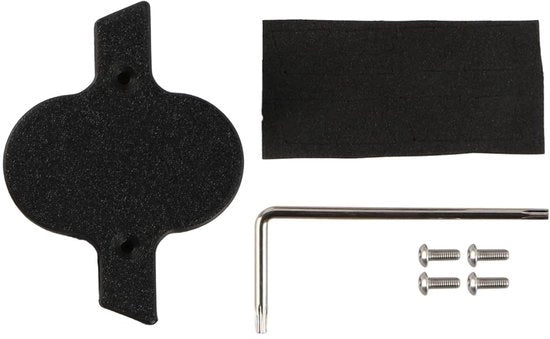 Supporto per bicicletta - Montaggio fermo - Spalla anti-scuotimento - Sostegno bicicletta - Meccanismo di fissaggio - Progettazione sicura e stabile - 75 x 55 x 10 mm