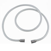 Trade Shop - Laccio Tubo Flessibile Doccia Biflex Cromo Bianco Universale Lunghezza 2mt 87304 -