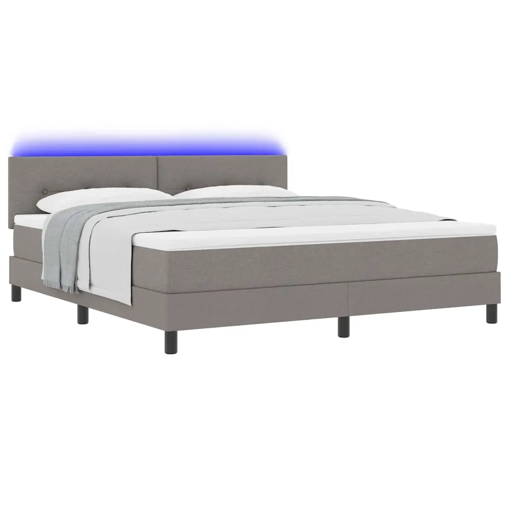 Letto a molle con materasso con led Talpa 180 x 200 cm Tessuto 3342230