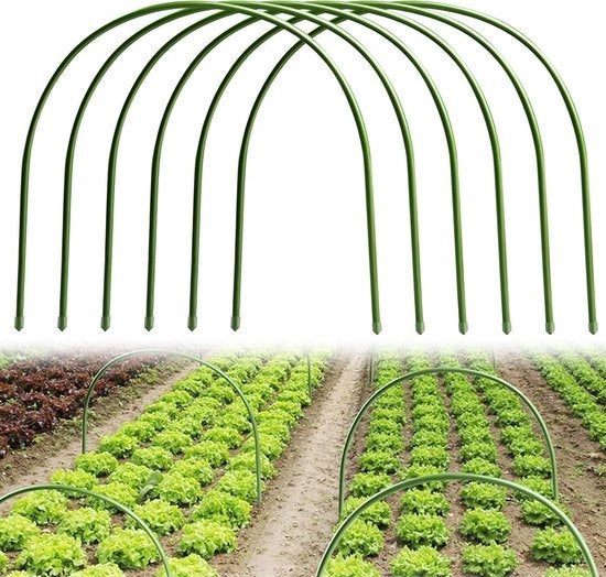 Set di 6 paletti di stoccaggio in acciaio con ruote in plastica - 60 x 60 cm - 6pz
