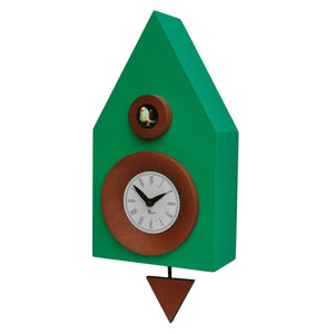 Orologio a Cucù da Parete 20X36X13Cm Pirondini Italia Dark Verde Traffico