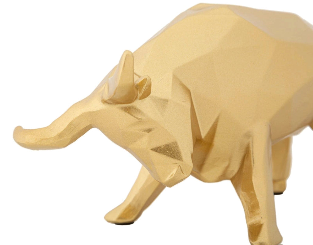 Statua Toro Decorativo 19,5x9,9x10,6 cm in Poliresina