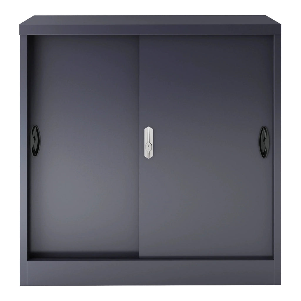 Armadio spogliatoio ufficio mobile contenitore per ufficio officina camera da letto ufficio acciaio rieti acciaio laccato 90 x 40 x 90 cm grigio scuro 03_0006344
