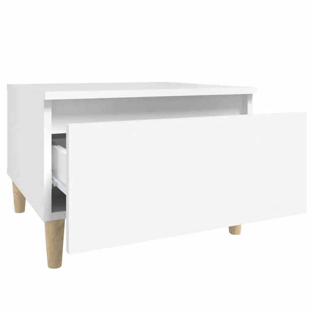 Tavolini Bianchi 2pz 50x46x35 cm in Legno Multistrato cod mxl 26979